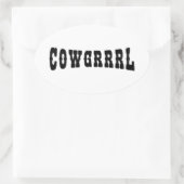 STICKER OVALE COWGRRRL (Sac)