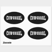 STICKER OVALE COWGRRRL (Feuille)