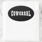 STICKER OVALE COWGRRRL (Sac)