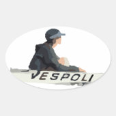 Sticker ovale Coxswain (Devant)