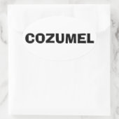 Sticker Ovale Cozumel, Mexique (Sac)