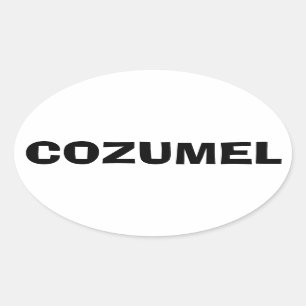 Sticker Ovale Cozumel, Mexique