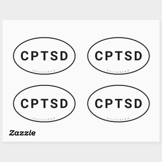 Sticker ovale CPTSD (Feuille)