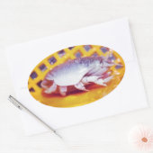 Sticker Ovale Crabes de sable (Photographie) (Enveloppe)