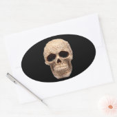 Sticker Ovale crâne céleste (Enveloppe)