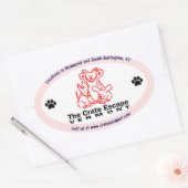 Sticker ovale Crate Escape (Enveloppe)