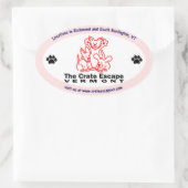 Sticker ovale Crate Escape (Sac)