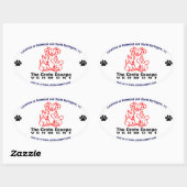 Sticker ovale Crate Escape (Feuille)