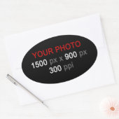 Sticker Ovale Créations personnelles (Enveloppe)