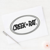 Sticker Ovale Creekrat Cartoon Studios - Creek Rat (Enveloppe)