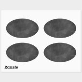 Sticker Ovale Créer ses propres conceptions de tableau noir - aj (Feuille)