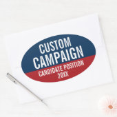 Sticker Ovale Créer votre propre équipement de campagne (Enveloppe)