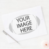 STICKER OVALE CRÉER VOTRE PROPRE - PERSONNALISER CELA (Enveloppe)