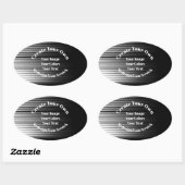 Sticker Ovale Créez le Vôtre (Feuille)