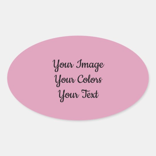 Sticker Ovale Créez les vôtres (Devant)