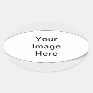 Sticker Ovale Créez vos propres cadeaux personnalisés originaux