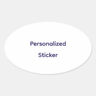 Sticker Ovale Créez votre personnalisation