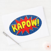 Sticker Ovale Créez votre propre bande dessinée Effets sonores O (Enveloppe)