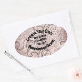 Sticker Ovale Créez Votre Propre Design Sur Mesure (Enveloppe)