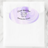 Sticker Ovale Créez Votre Propre Design Sur Mesure (Sac)