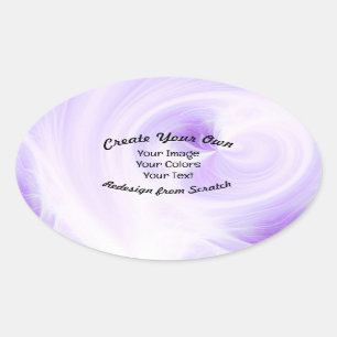 Sticker Ovale Créez Votre Propre Design Sur Mesure