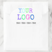 Sticker Ovale Créez votre propre logo personnalisé personnalisé (Sac)