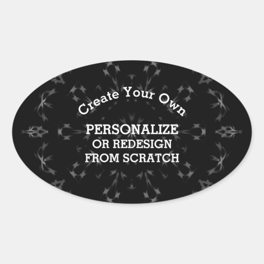 Sticker Ovale Créez votre propre personnalisation (Devant)