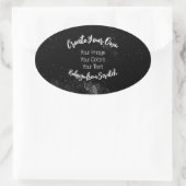 Sticker Ovale Créez Votre Propre Personnalisé (Sac)