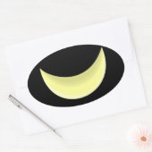 Sticker Ovale Crescent Moon (Enveloppe)