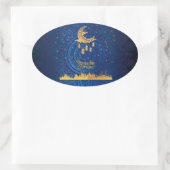 Sticker Ovale Crescent ramadan kareem or 2024 (Sac)