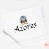 Sticker ovale Crest Açores (Enveloppe)