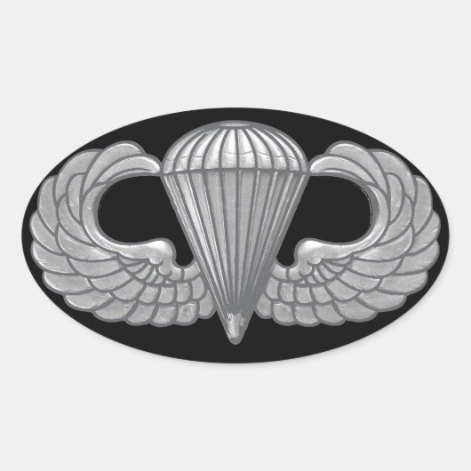 Sticker Ovale Crest aéroporté (Devant)