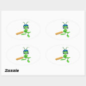 Sticker Ovale Cricket (Feuille)