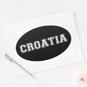 Sticker Ovale Croatie (Enveloppe)