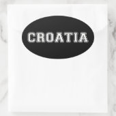 Sticker Ovale Croatie (Sac)