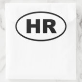 Sticker Ovale Croatie - HR - Europe (Sac)