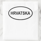 Sticker Ovale Croatie "Hrvatska" (Sac)