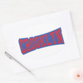 STICKER OVALE CROOKLYN, NYC (Enveloppe)