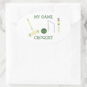 Sticker Ovale Croquet Mon Jeu (Sac)
