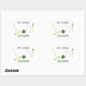 Sticker Ovale Croquez Mon Jeu (Feuille)