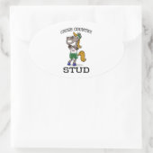 Sticker Ovale Cross Country Stud (Sac)