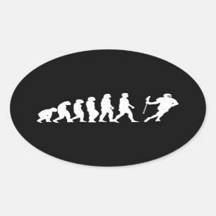 Sticker Ovale Crosse de l'évolution