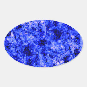 Sticker Ovale Crystallié par Kenneth Yoncich