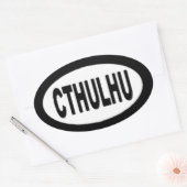 Sticker Ovale Cthulhu (Enveloppe)