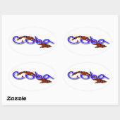 Sticker Ovale Cuba (Feuille)