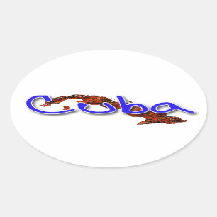 Sticker Ovale Cuba