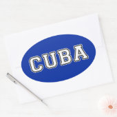 Sticker Ovale Cuba (Enveloppe)