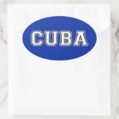 Sticker Ovale Cuba (Sac)