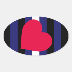 Sticker Ovale Cuir Pride