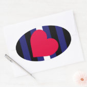 Sticker Ovale Cuir Pride (Enveloppe)